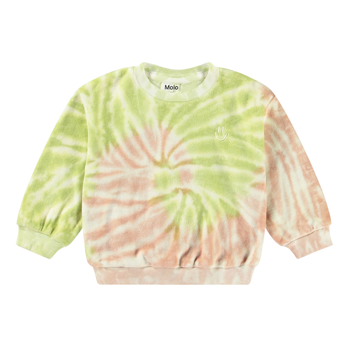 MOLO Girls Dear Sweatshirt - Tie Dye Play