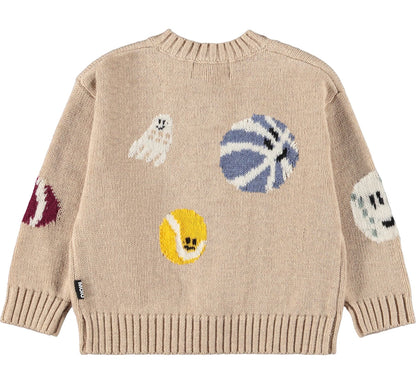 MOLO Breeze Cardigan & Pants Set - Fuzz Ball Sandy