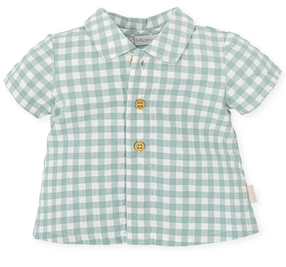 Tutto Piccolo Green Check Shirt 7000S24