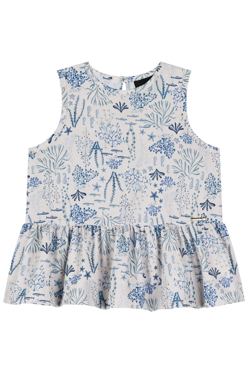 LAMON Girls Coral Top & Shorts Set 70218-AZ0028