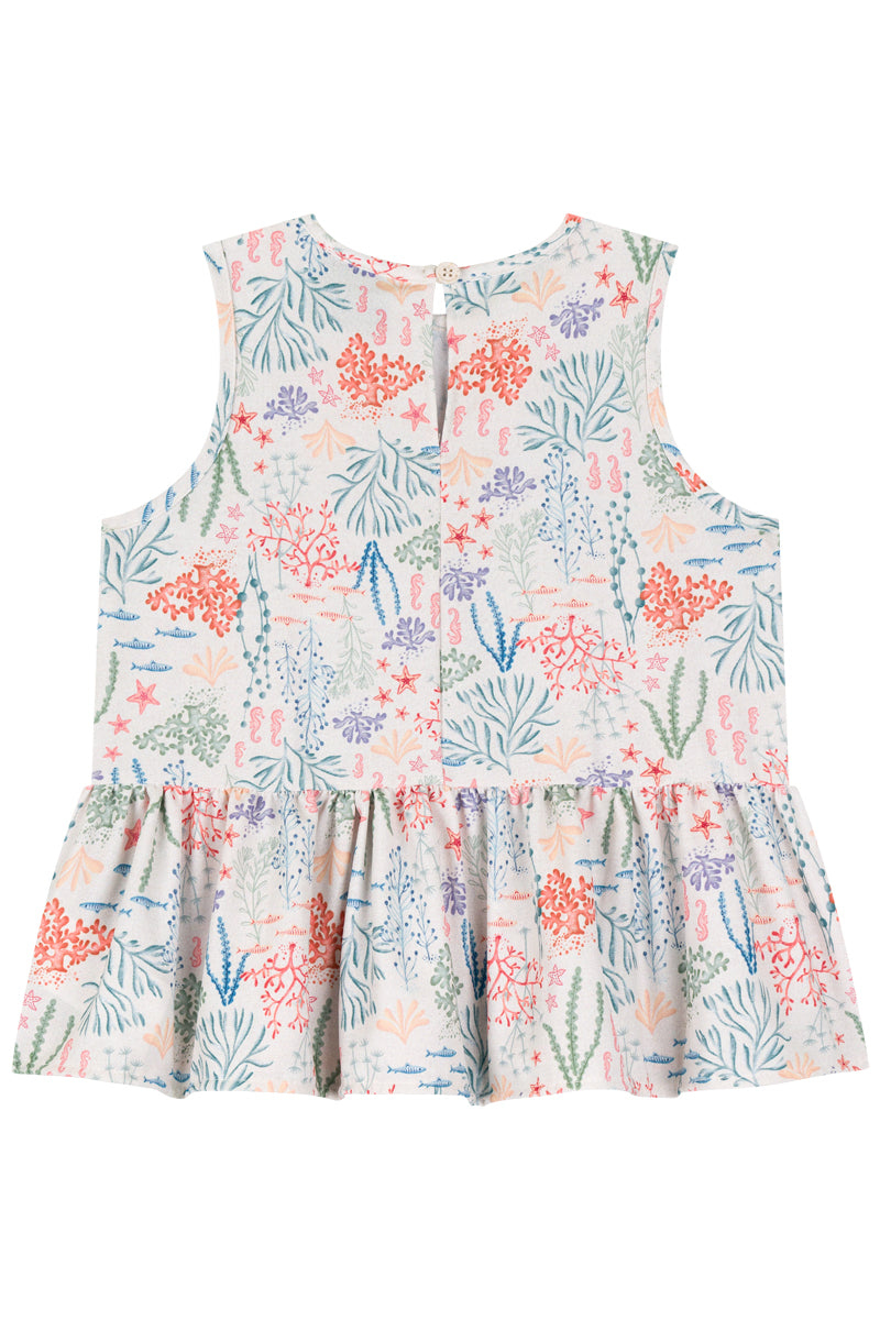 LAMON Girls Coral Top & Shorts Set 70218-VM0085