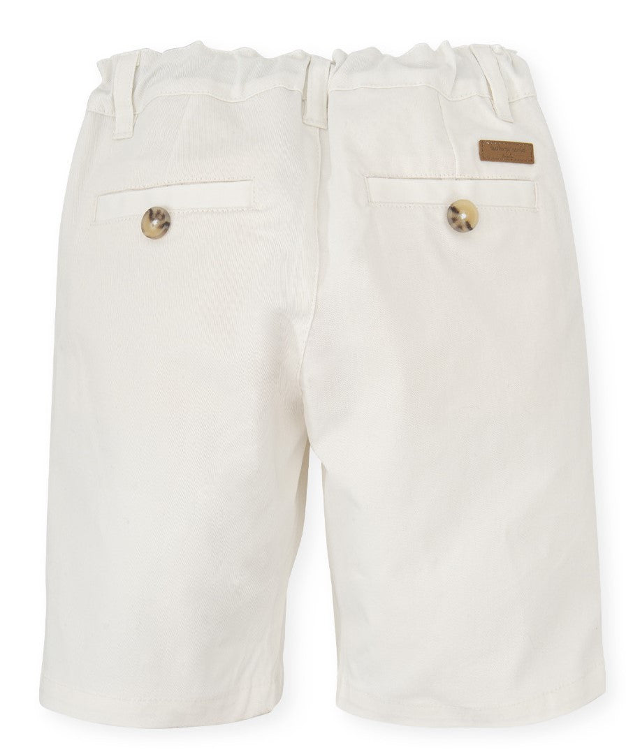 Tutto Piccolo Boys Chemical White Shorts 7335S24