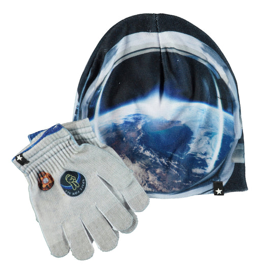 MOLO Kaya Hat & Gloves Set - Space (7W22S901-7740)