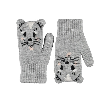 MOLO Kenau Mittens - Grey Melange