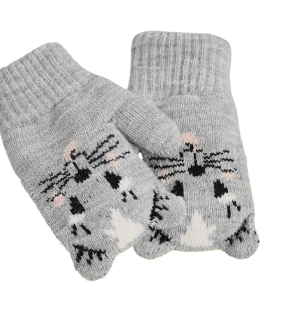 MOLO Kenau Mittens - Grey Melange