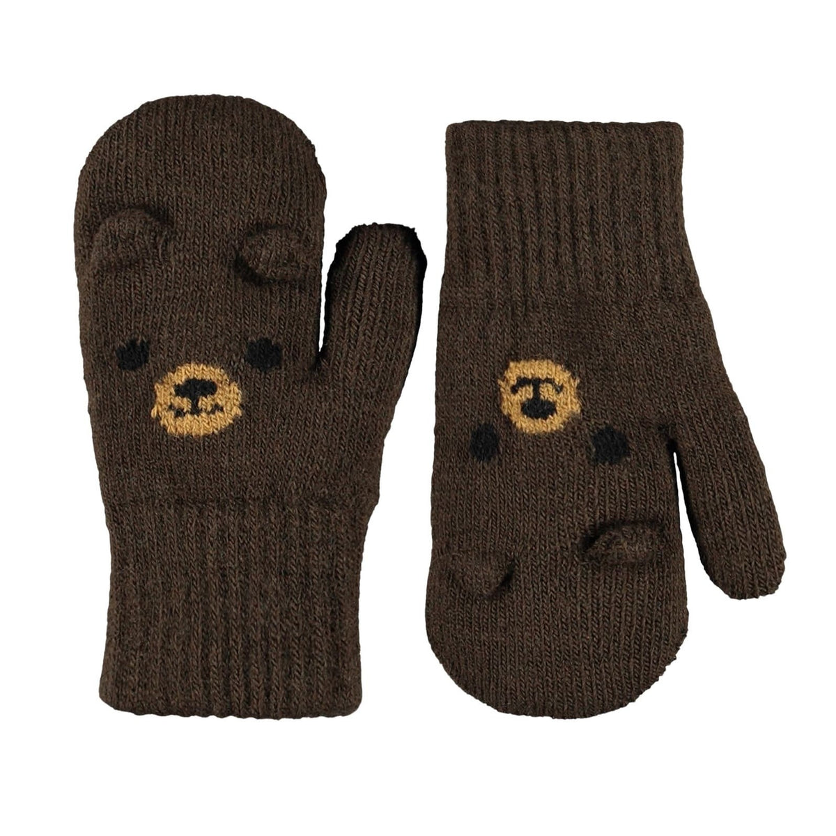 MOLO Kenau Mittens - Bark Brown