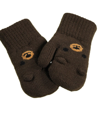 MOLO Kenau Mittens - Bark Brown