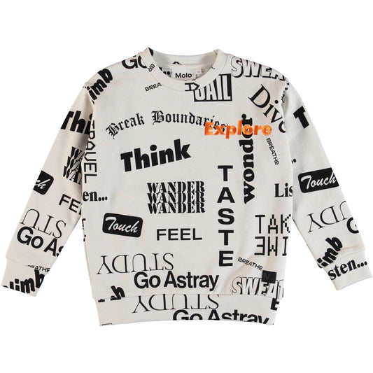  MOLO Madsim Sweatshirt - Words (1s19j217-4834)