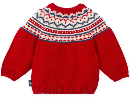 Tutto Piccolo Red Sweater 8813W24 R00