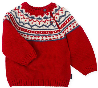 Tutto Piccolo Red Sweater 8813W24 R00