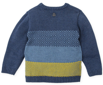 Tutto Piccolo Striped Sweater 8831W24 B10