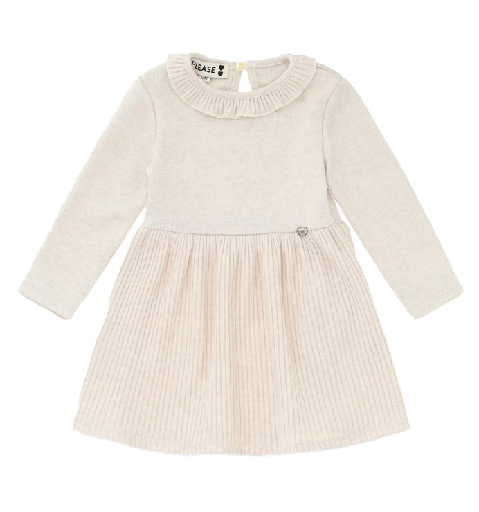 PLEASE Beige Knitted Dress AB39230