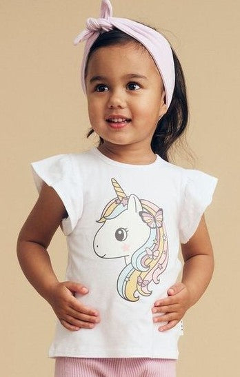 Huxbaby Mystic Unicorn Frill T-Shirt HB2114W24