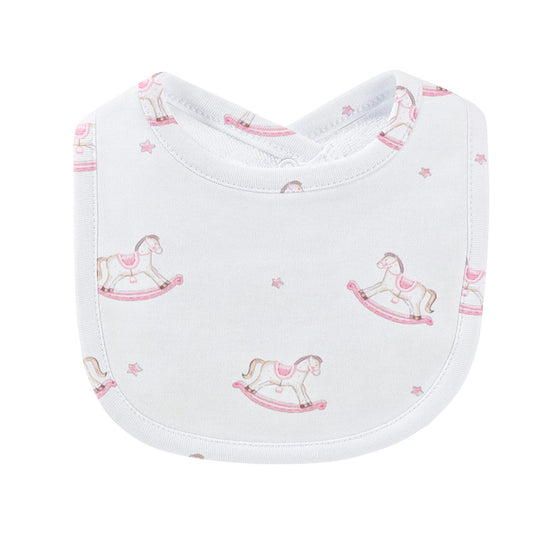 Baby Club Chick Bib - Rocking Horse Pink (BIB10078)