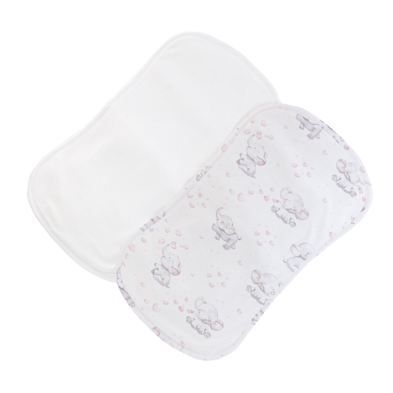 Baby Club Chick Burp Cloth Set - Bubbly Elephant Pink (BUR01080)