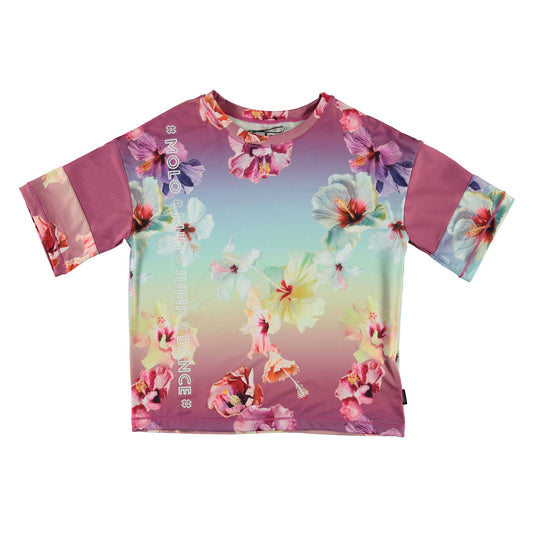 MOLO SPORT Odessa Top - Hibiscus Rainbow