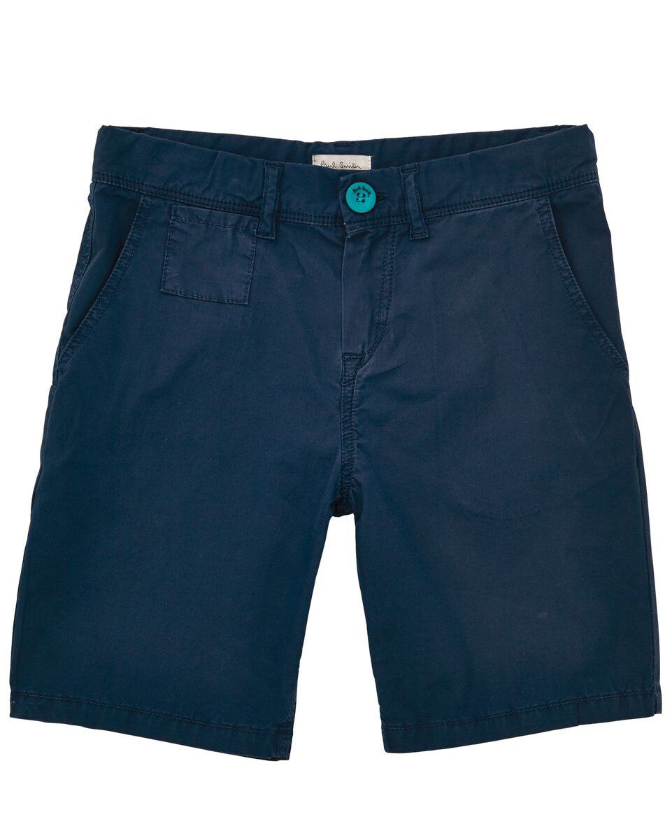 Paul Smith Junior navy shorts.