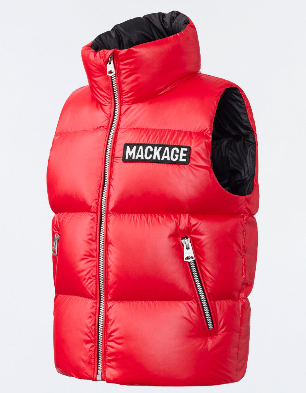 Mackage Kids Red Charlee Puffer Vest (0806155820162)