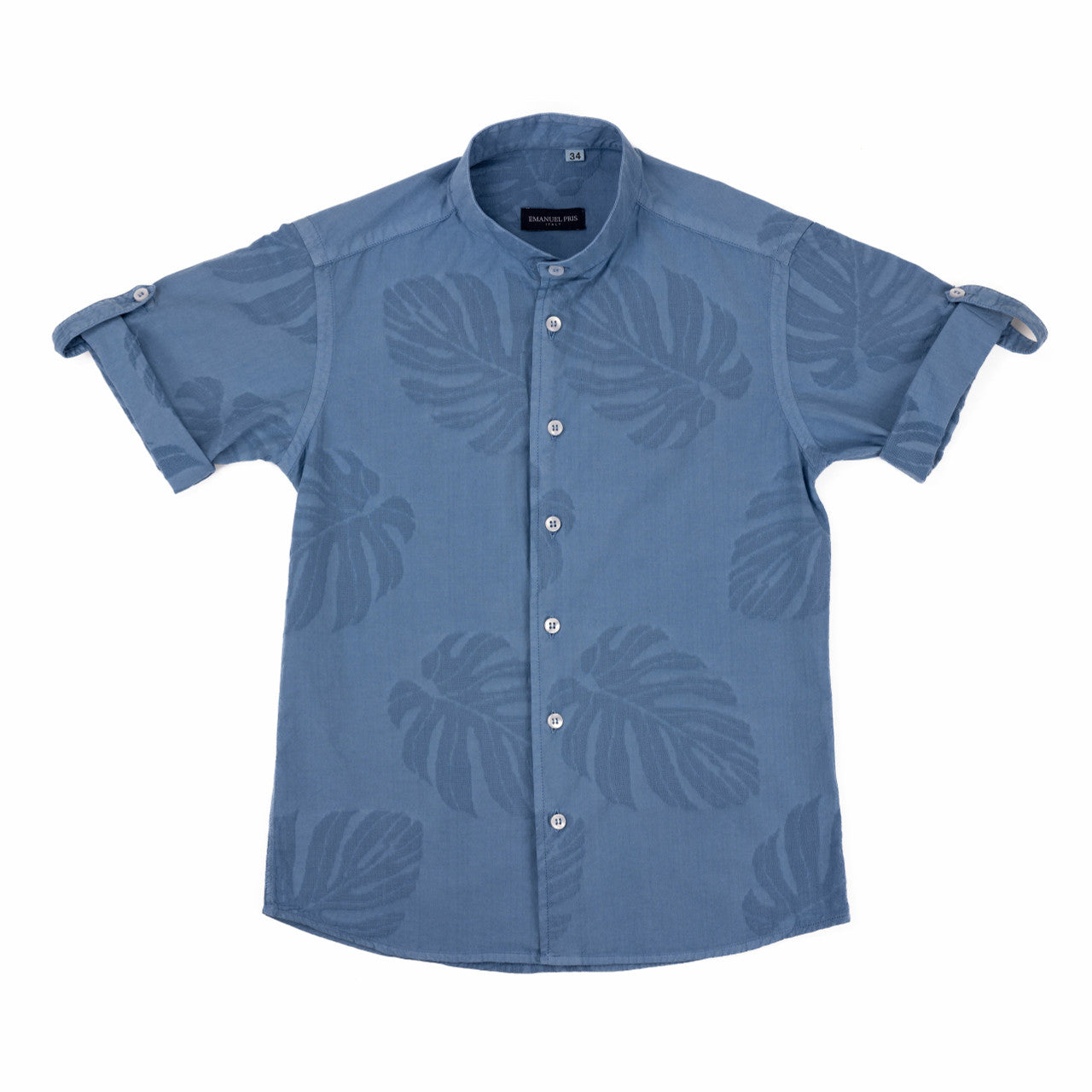  Emanuel Pris Blue Shirt ECM4102 