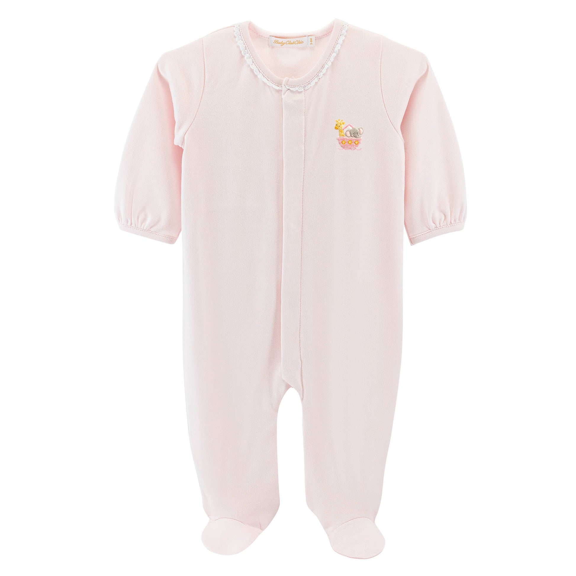 Baby Club Chic Embroidered Footie - Noahs Arc FOO0201239