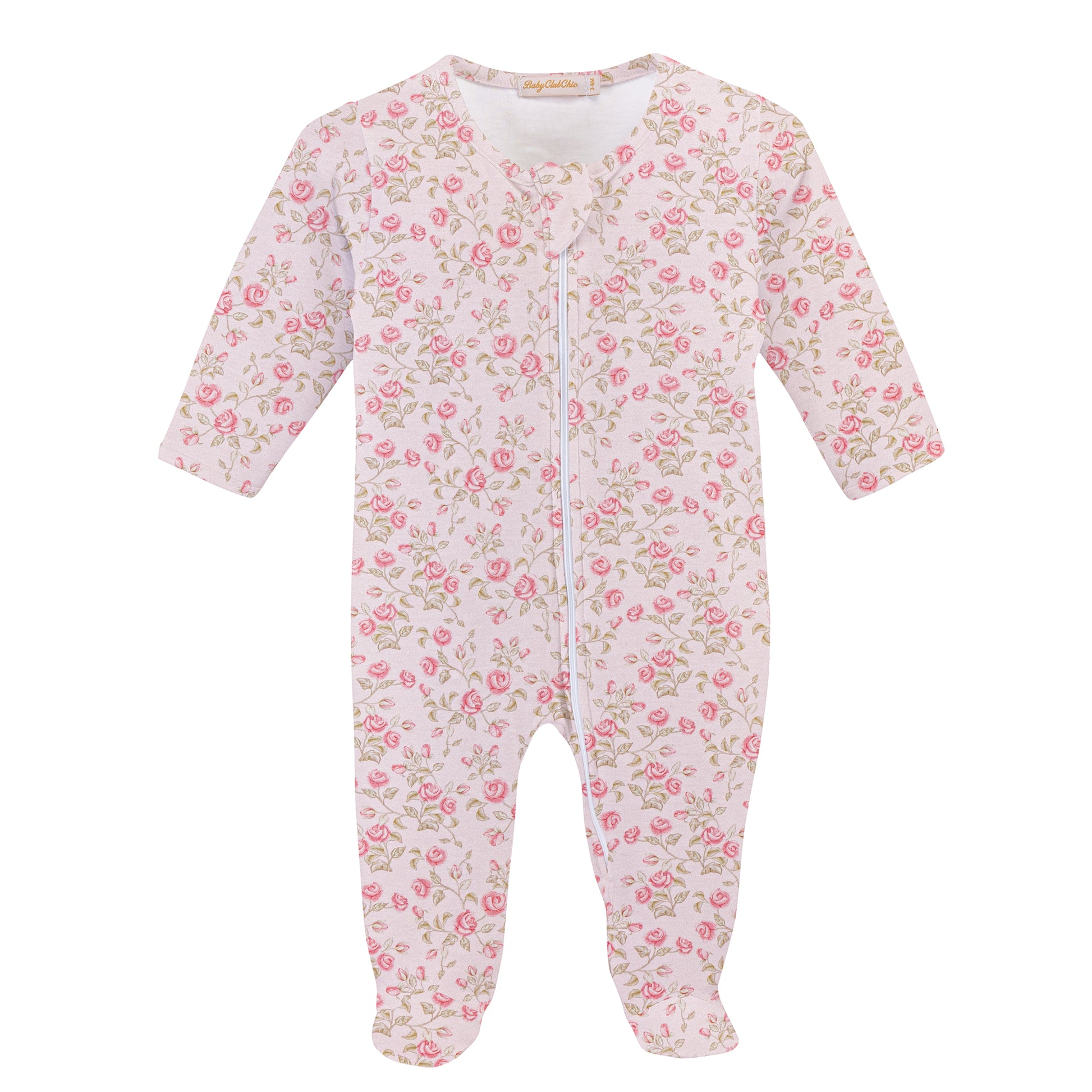Baby Club Chic Footie - Velvet Petals FOO049384