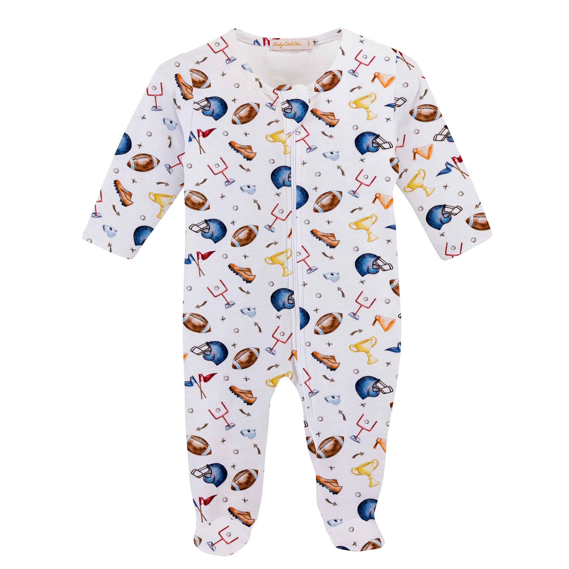 Baby Club Chic Footie - Game Day FOO049400