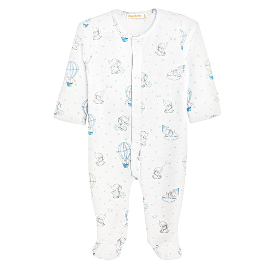 Baby Club Chick Footie - Dreamy Air Balloons Blue