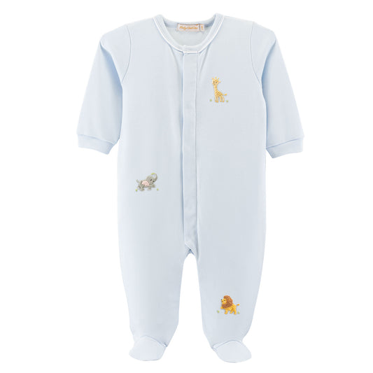 Baby Club Chick Embroidered Footie - Safari Adventure