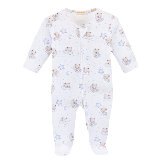 Baby Club Chic Footie - Sleep Tight Bear Blue (FOO49095)