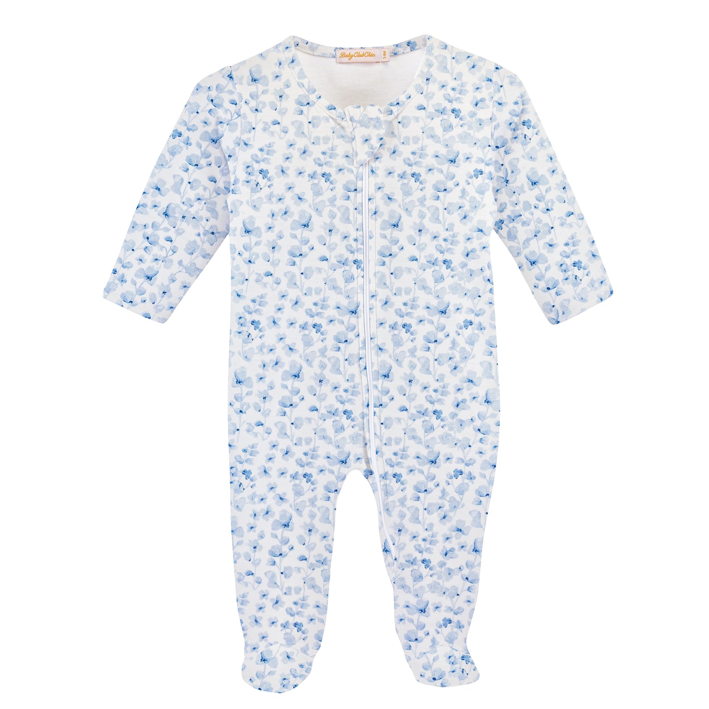 Baby Club Chick Footie - Blue Begonias