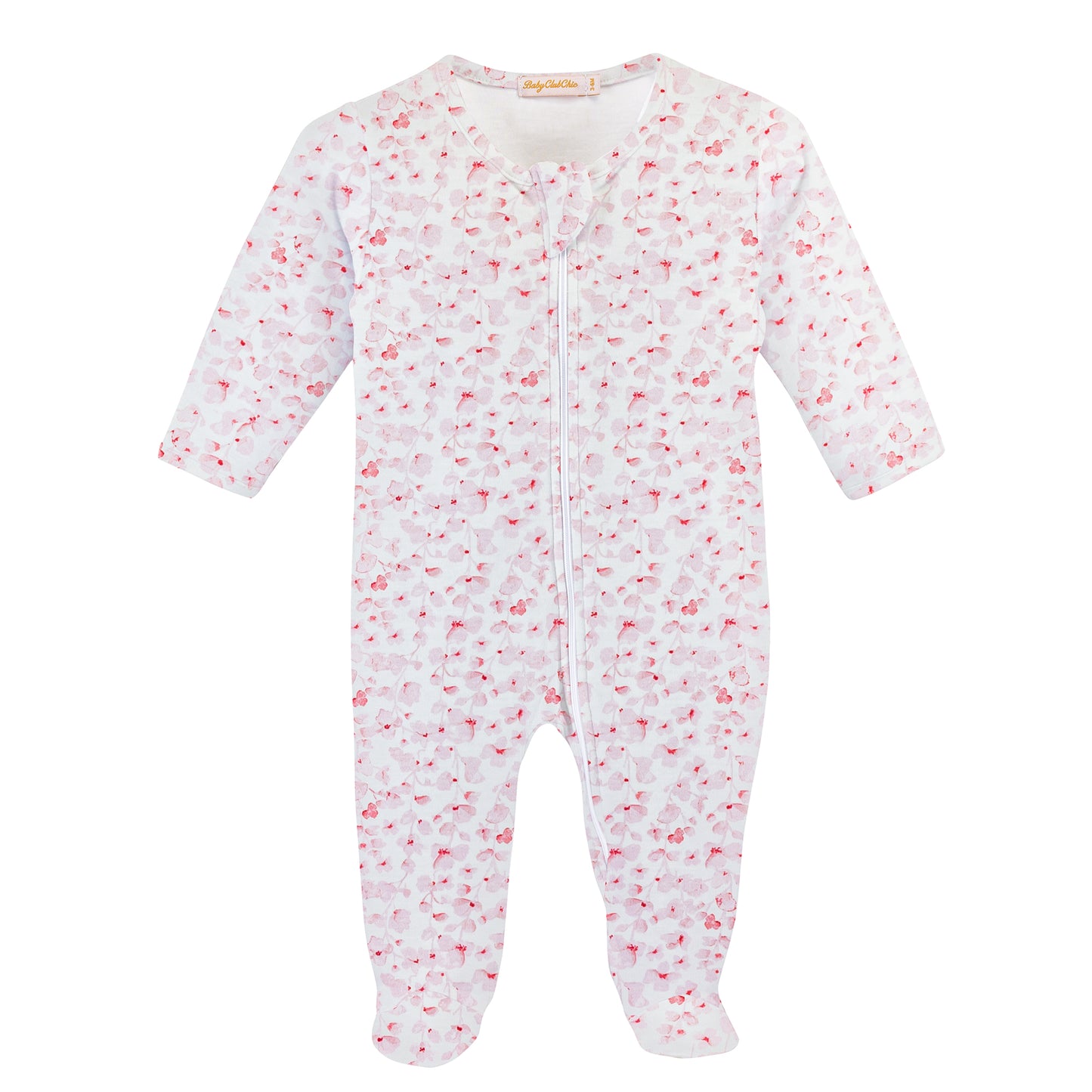 Baby Club Chick Footie - Pink Begonias