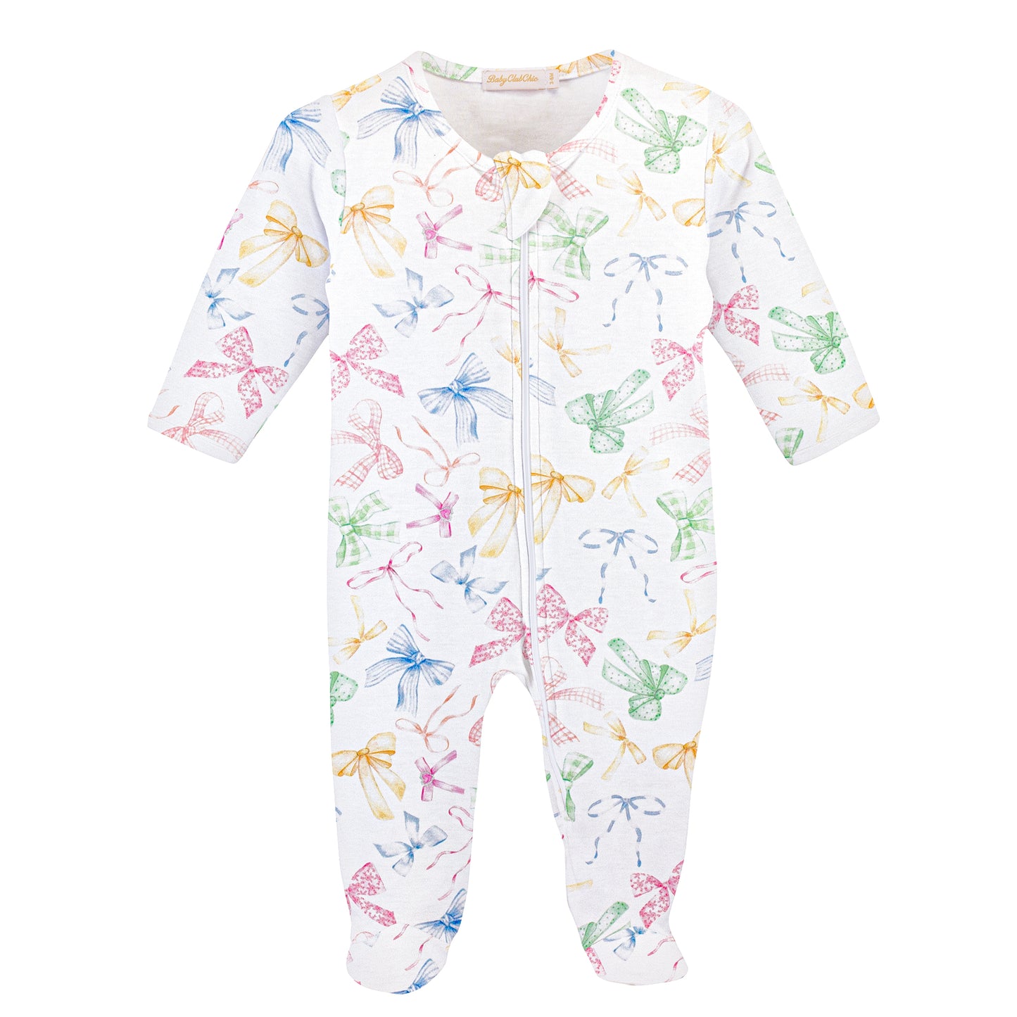 Baby Club Chic Footie - Confetti Bows FOO49319