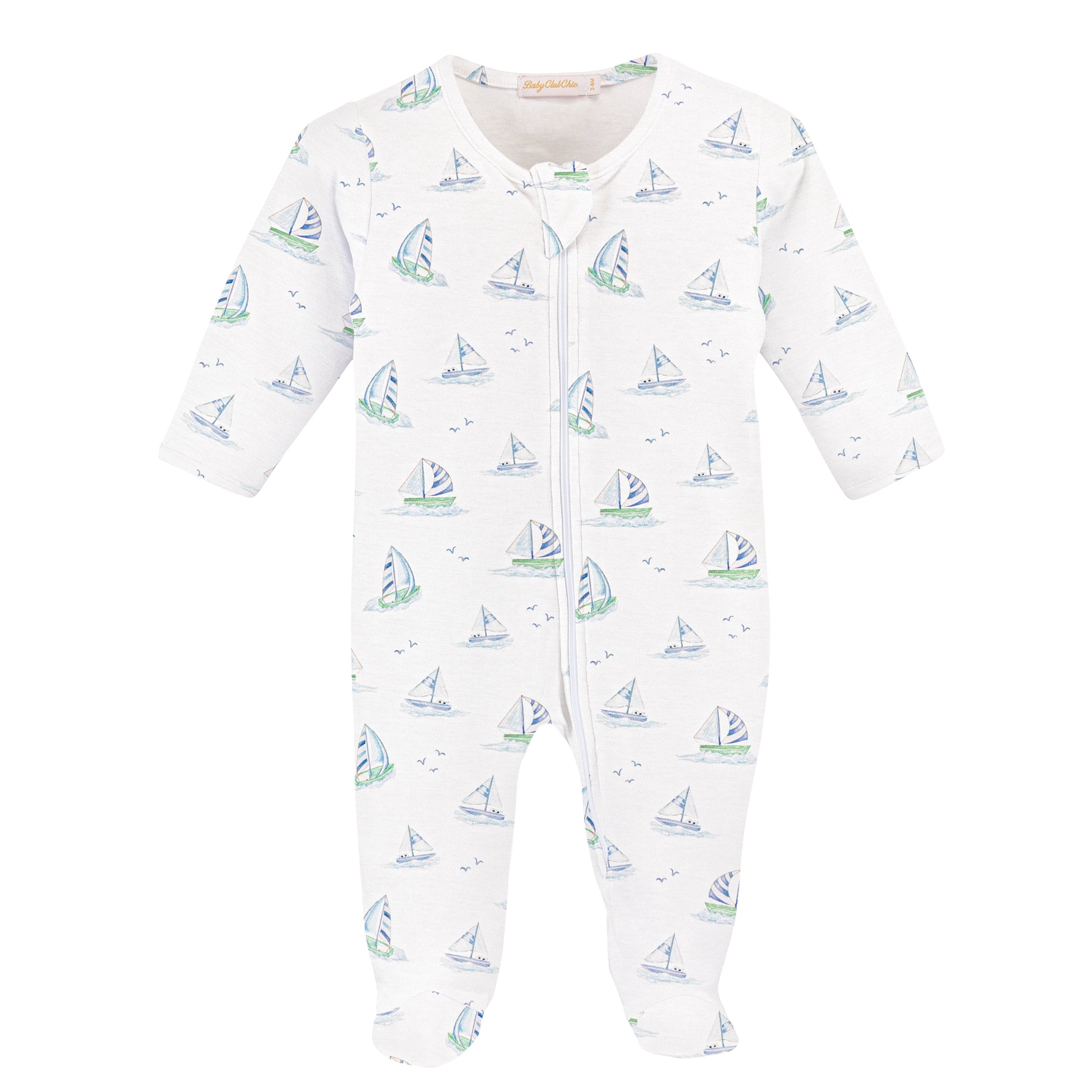 Baby Club Chic Footie - Blue Salis FOO49350