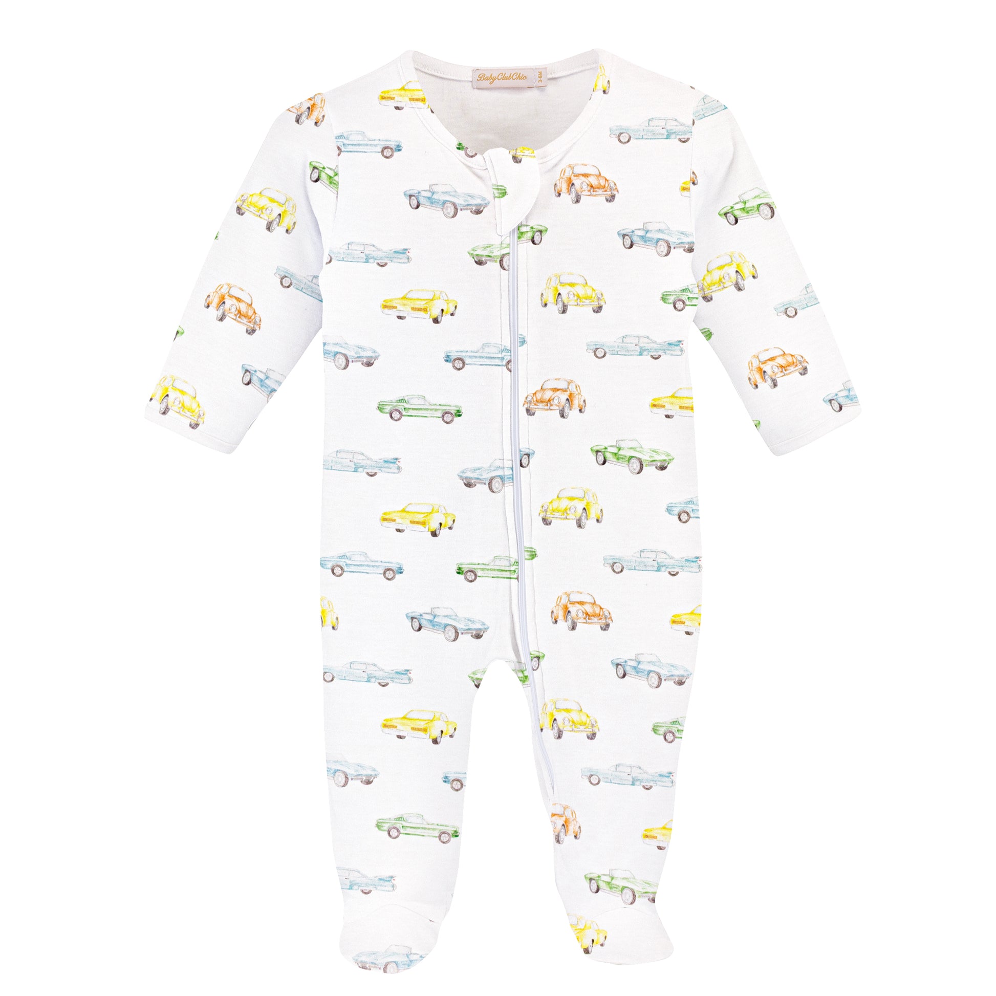 Baby Club Chic Footie - Vintage Cars FOO49357