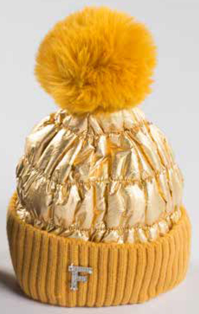 FUN & FUN HAT METALLIC GOLD FNJAC7200