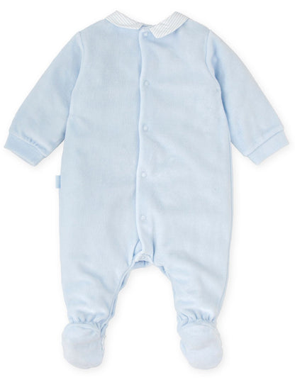 Tutto Piccolo Velour Footie 2403W25