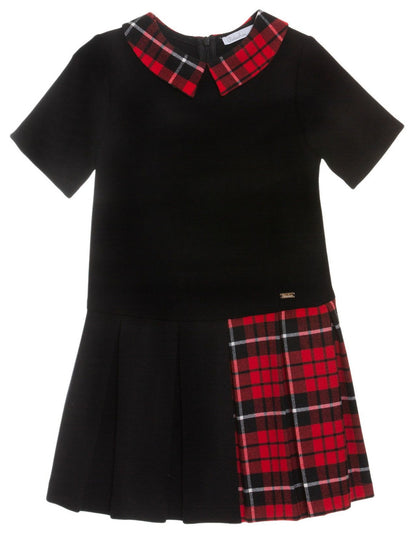 Patachou Knit Tartan Dress 3733444