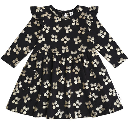 Huxbaby Cherry Pie Gold Dress HB1214S25