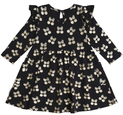 Huxbaby Cherry Pie Gold Dress HB1214S25