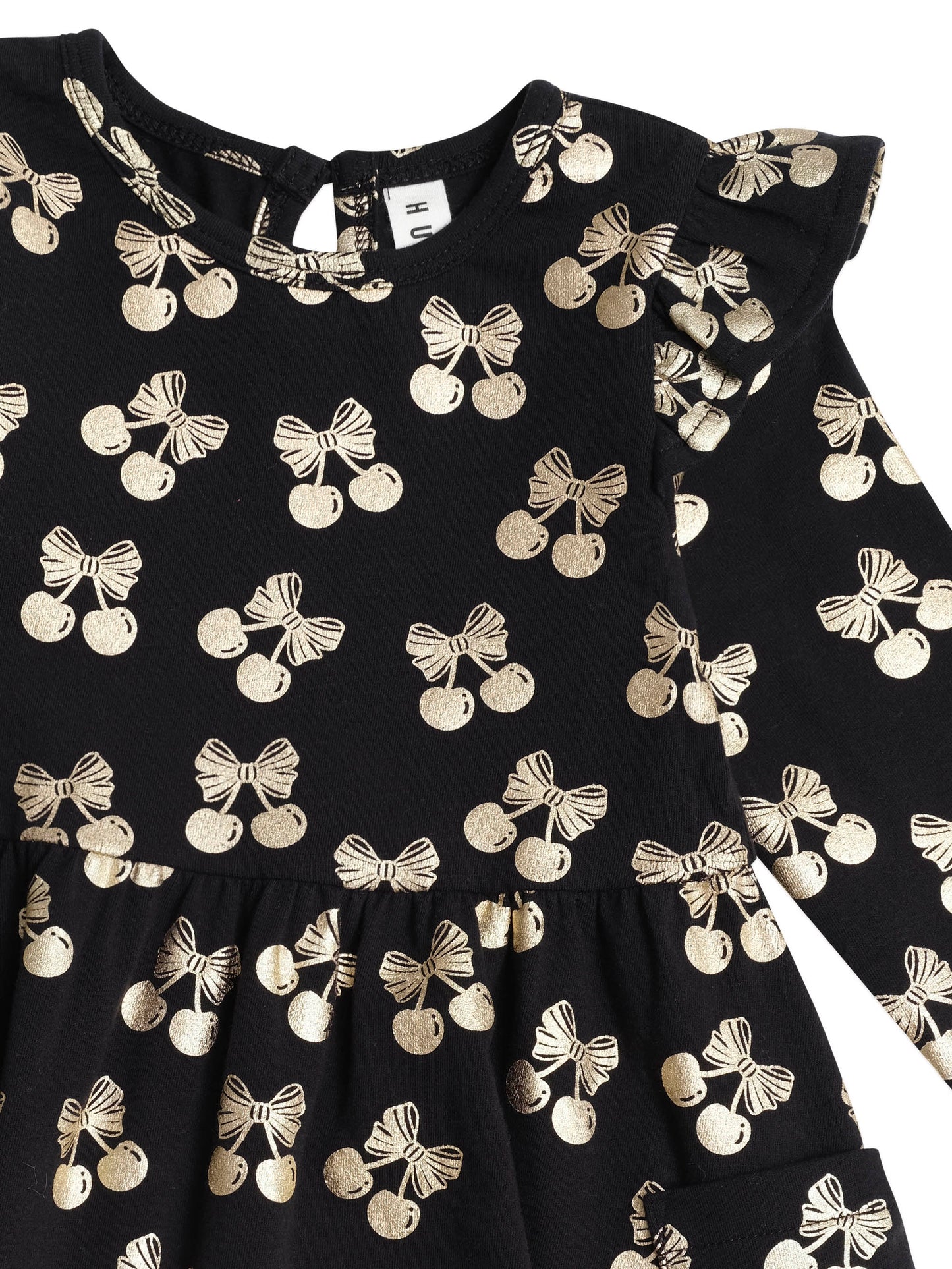 Huxbaby Cherry Pie Gold Dress HB1214S25