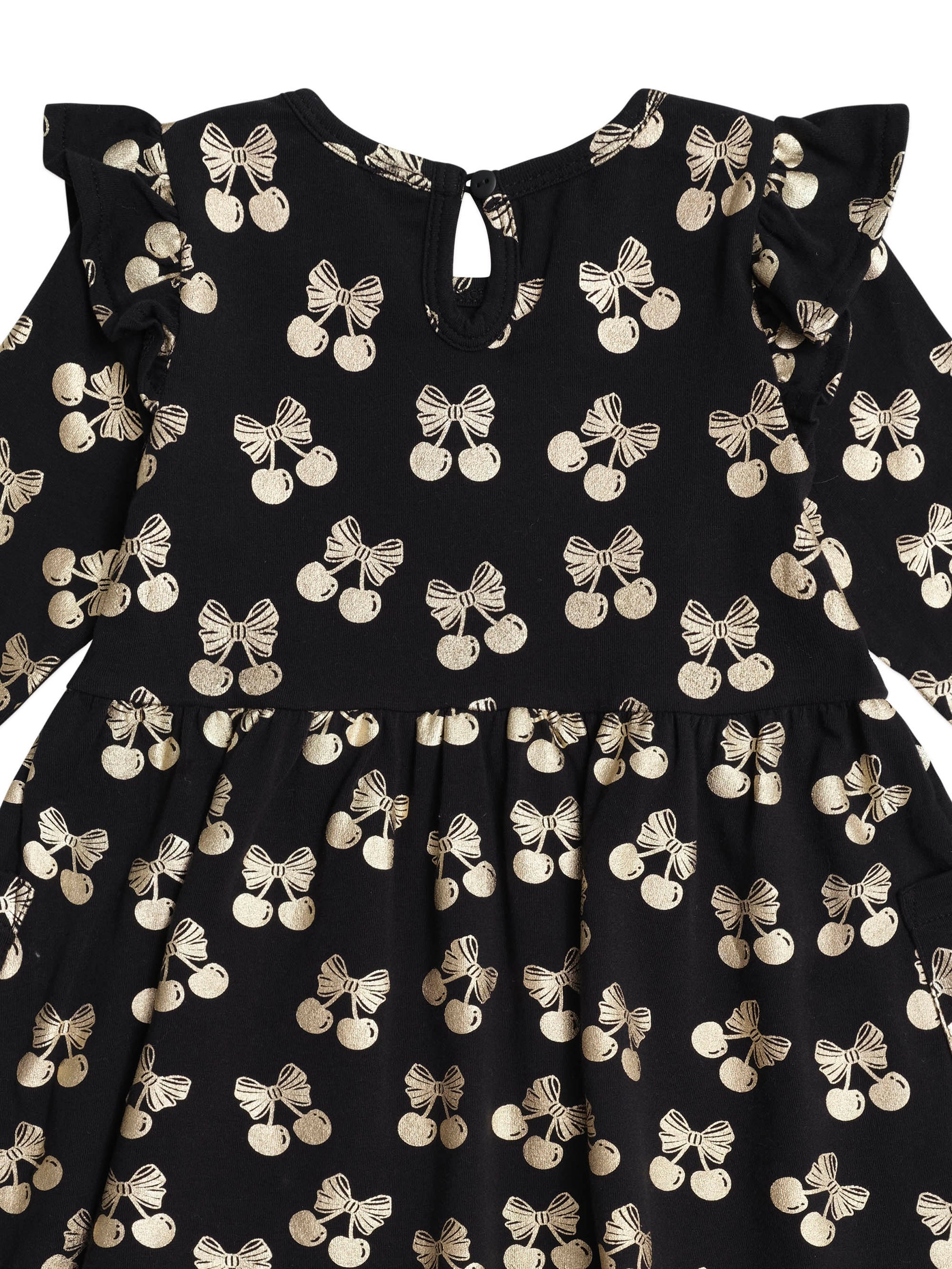 Huxbaby Cherry Pie Gold Dress HB1214S25