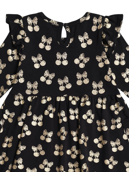 Huxbaby Cherry Pie Gold Dress HB1214S25