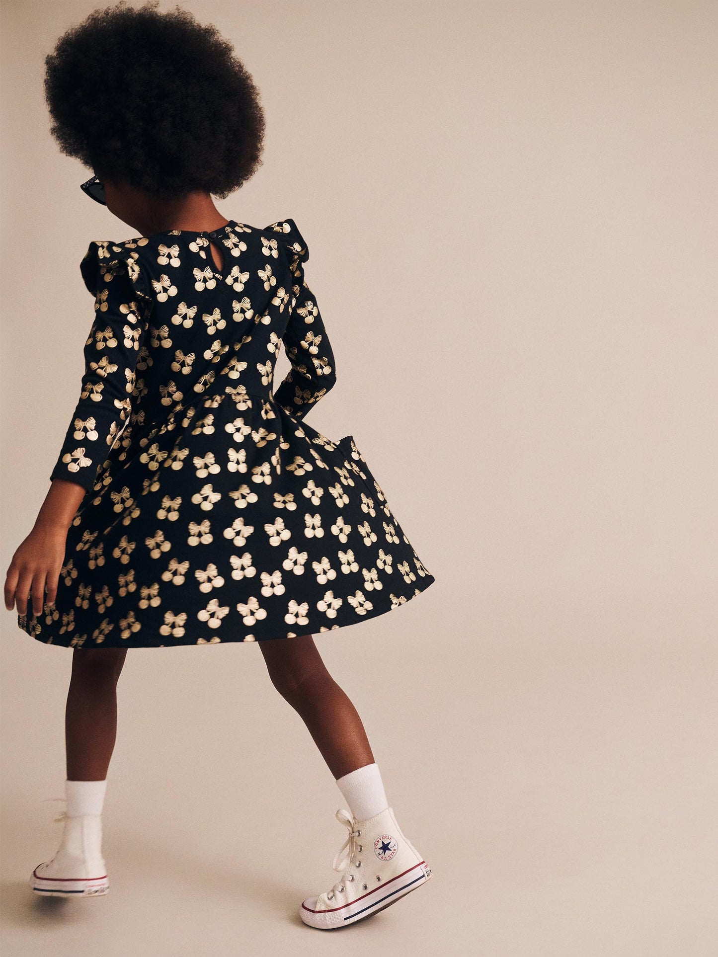 Huxbaby Cherry Pie Gold Dress HB1214S25