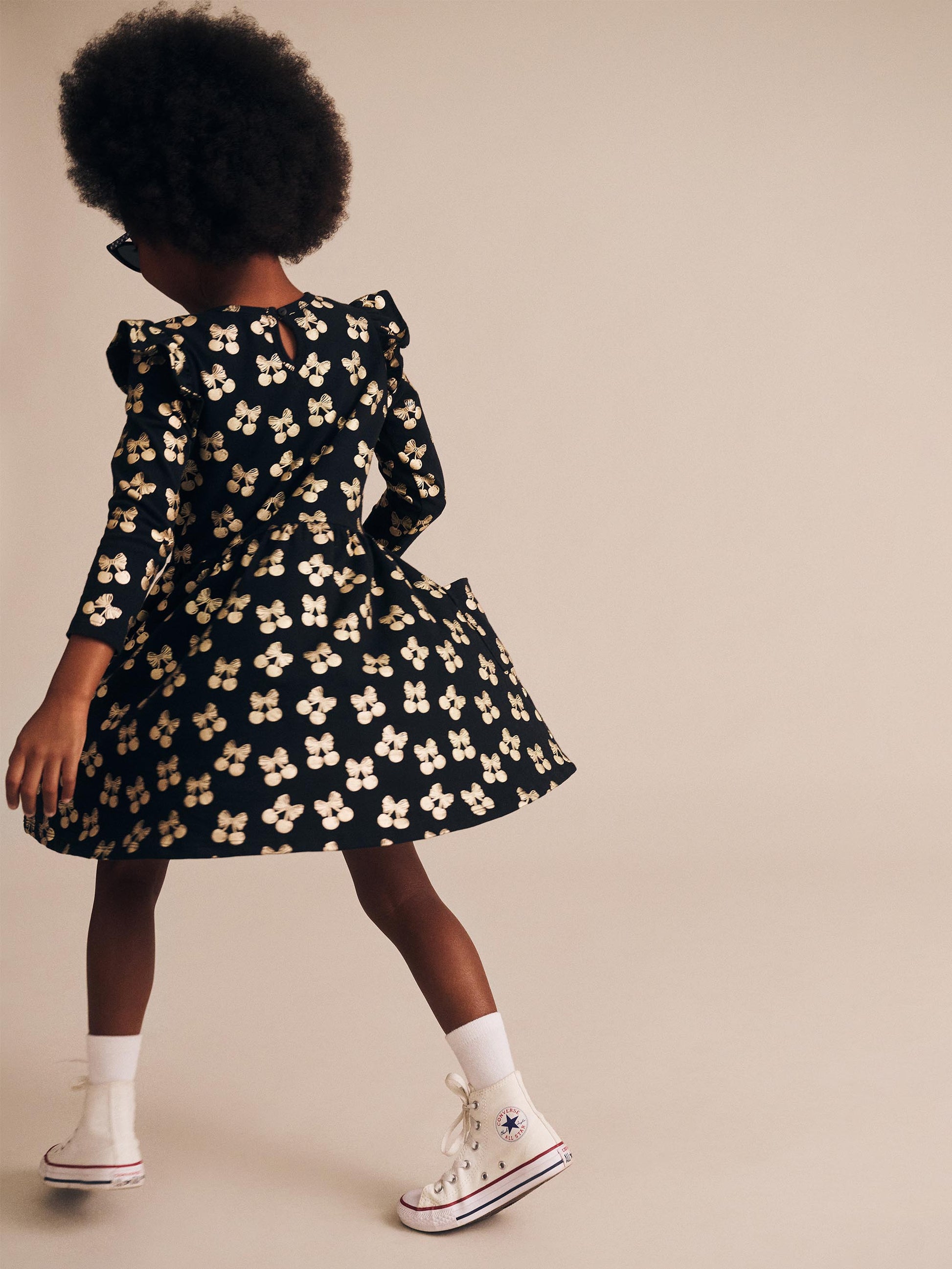 Huxbaby Cherry Pie Gold Dress HB1214S25