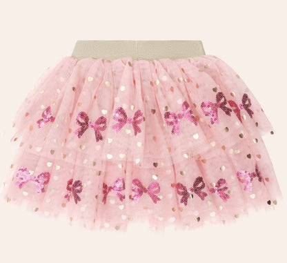 Huxbaby Sequined bow Tulle Skirt HB1271W26