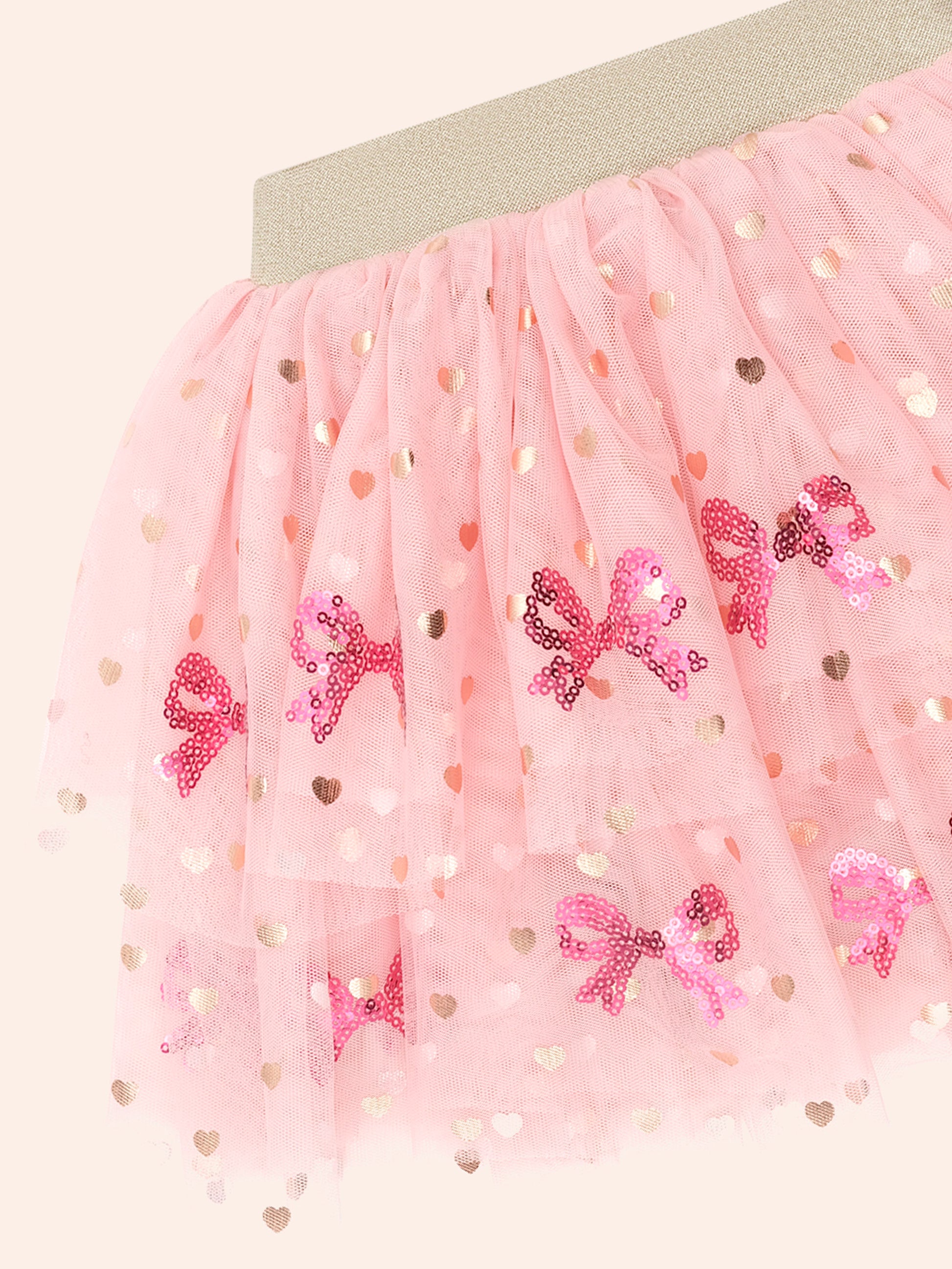 Huxbaby Sequined bow Tulle Skirt HB1271W26