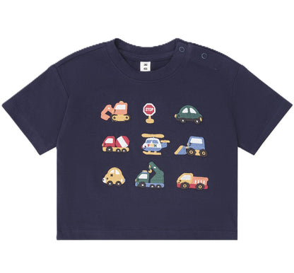 Huxbaby Construction Navy Top HB2038W26