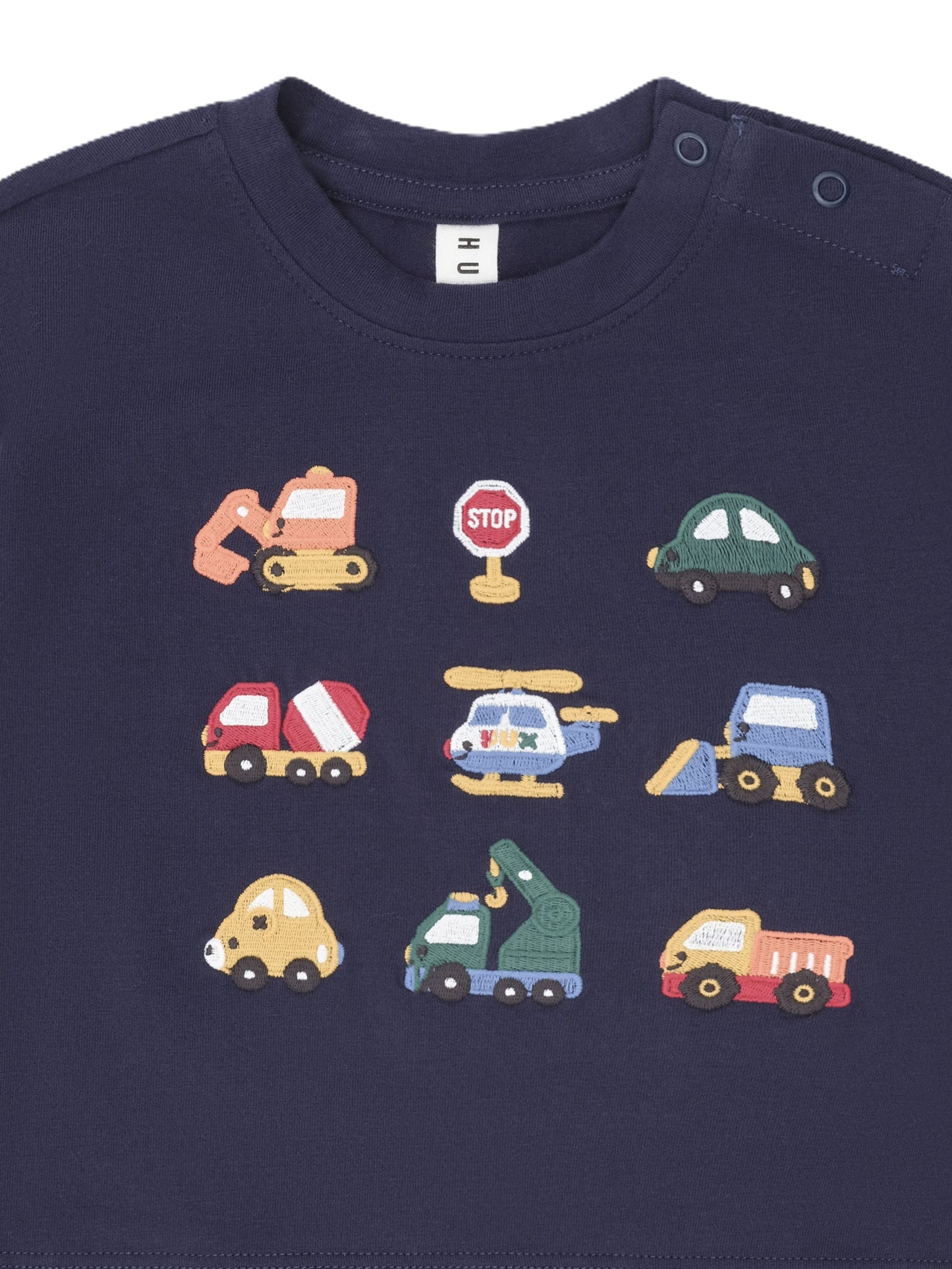 Huxbaby Construction Navy Top HB2038W26