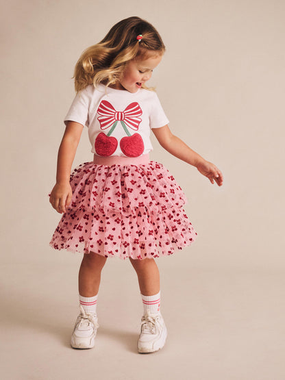 Huxbaby Cherry Pie Tulle Skirt HB1135S25