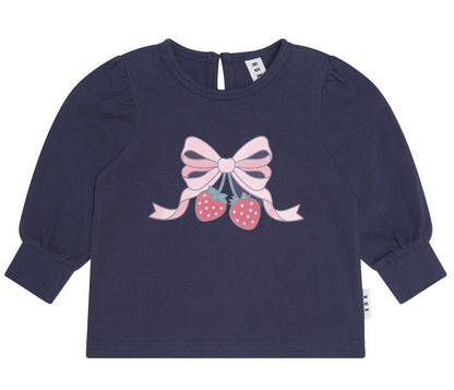 Huxbaby Strawberry Bow Top HB2224S26